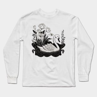 Beautiful Swan Long Sleeve T-Shirt